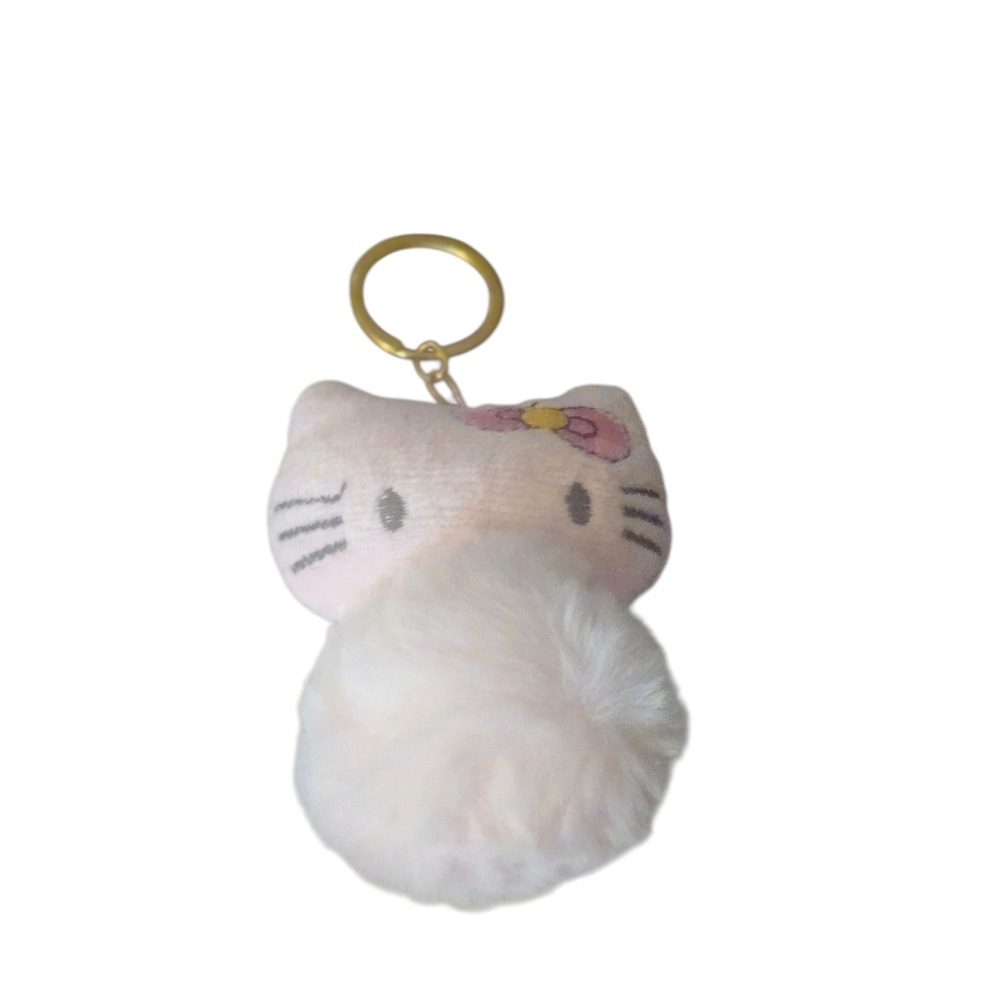 Hello Kitty Pom Pom Keychain Kawaii Cute‎ Accessory